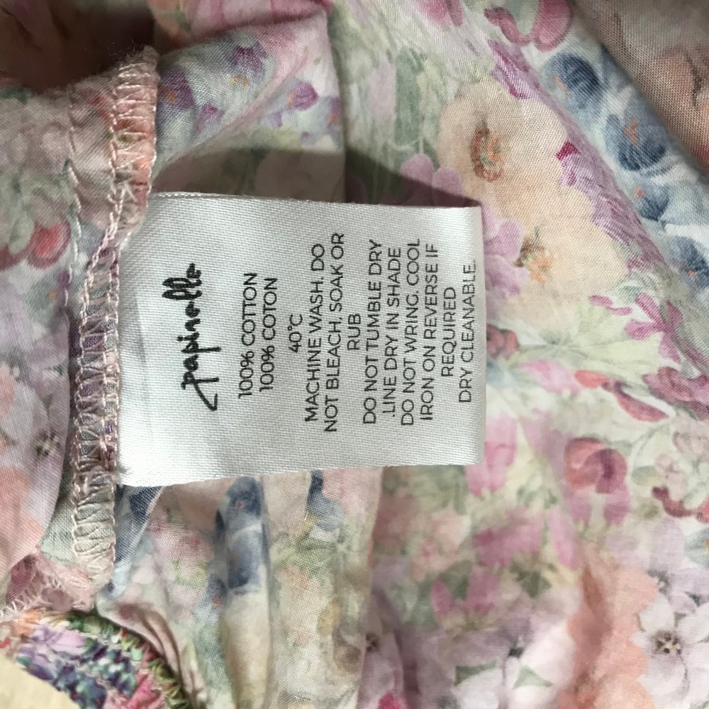 Papinelle Liberty Fabric Floral Pajama Shorts Women's Small Elastic Waist - Picture 8 of 8